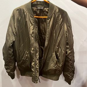 Women’s Olive Bomber Jacket